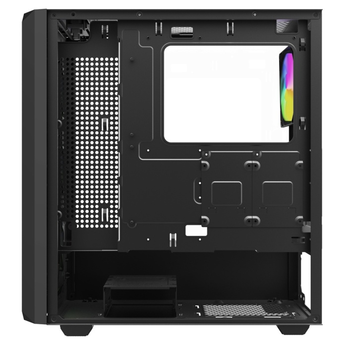 miejsce na kartę graficzną 350 mm i chłodzenie CPU 170 mm w obudowie SAVIO NOCTIS GLASS RGB X1